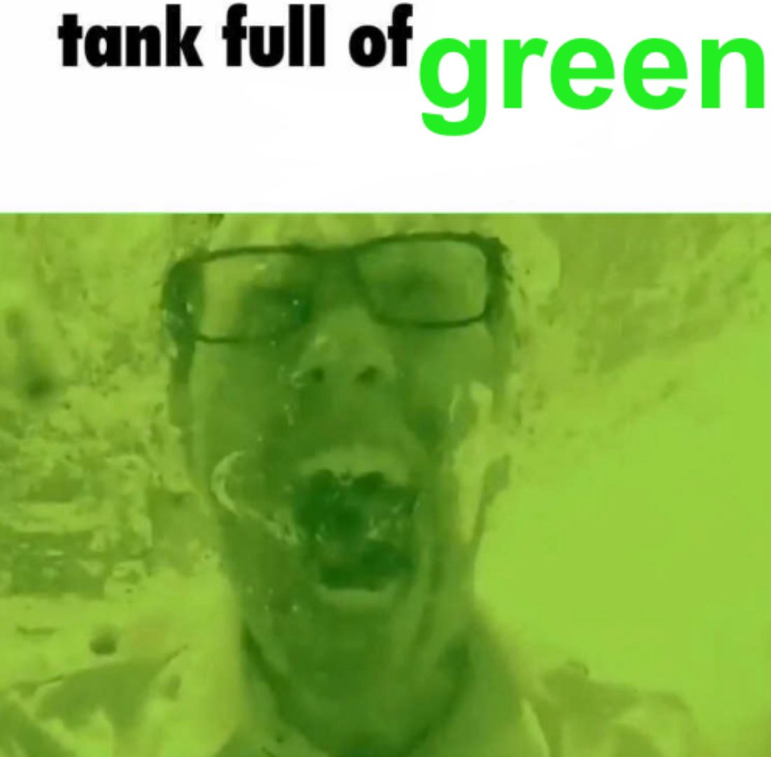 i am green Blank Meme Template