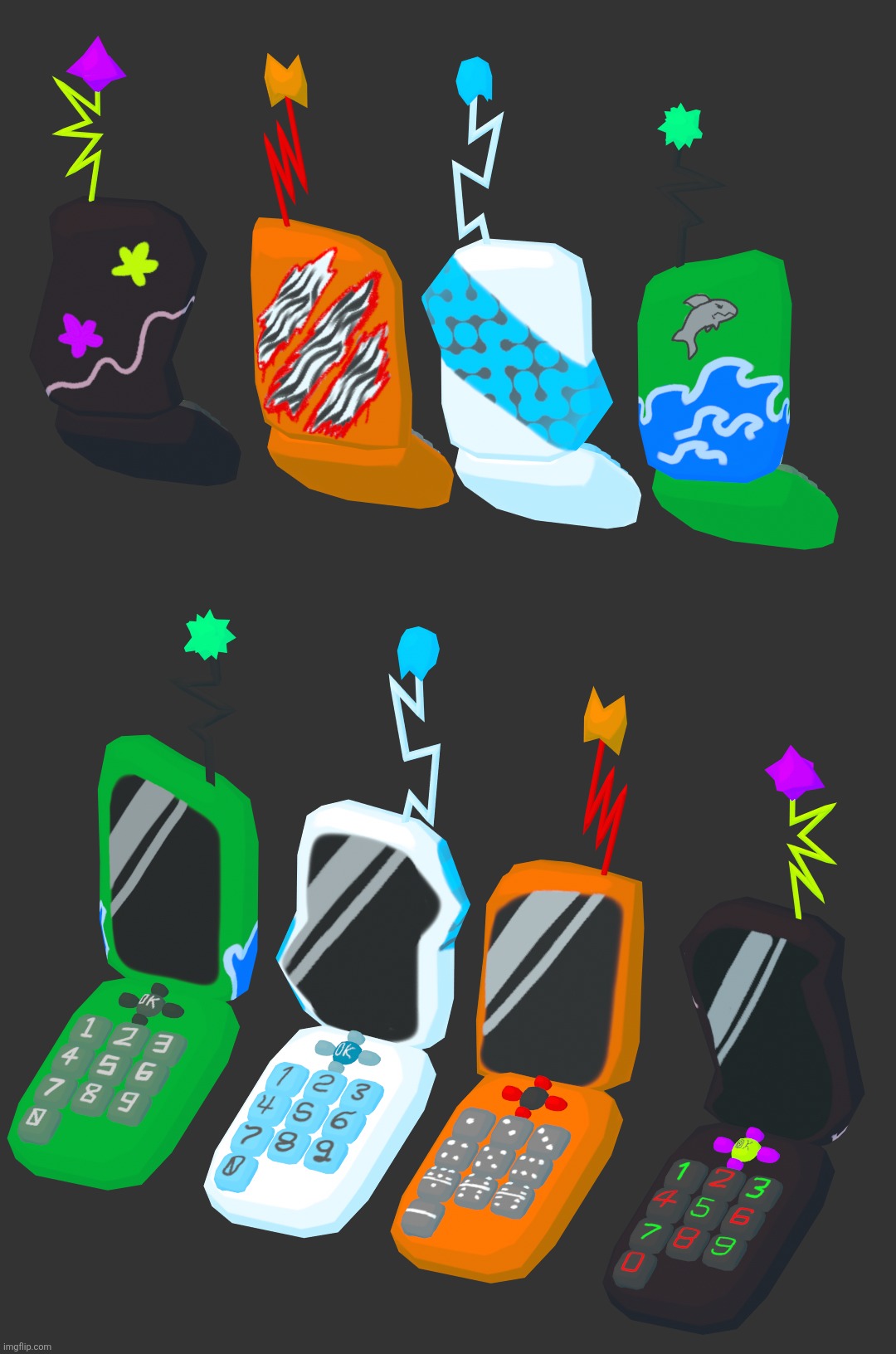 The crew's phones | made w/ Imgflip meme maker