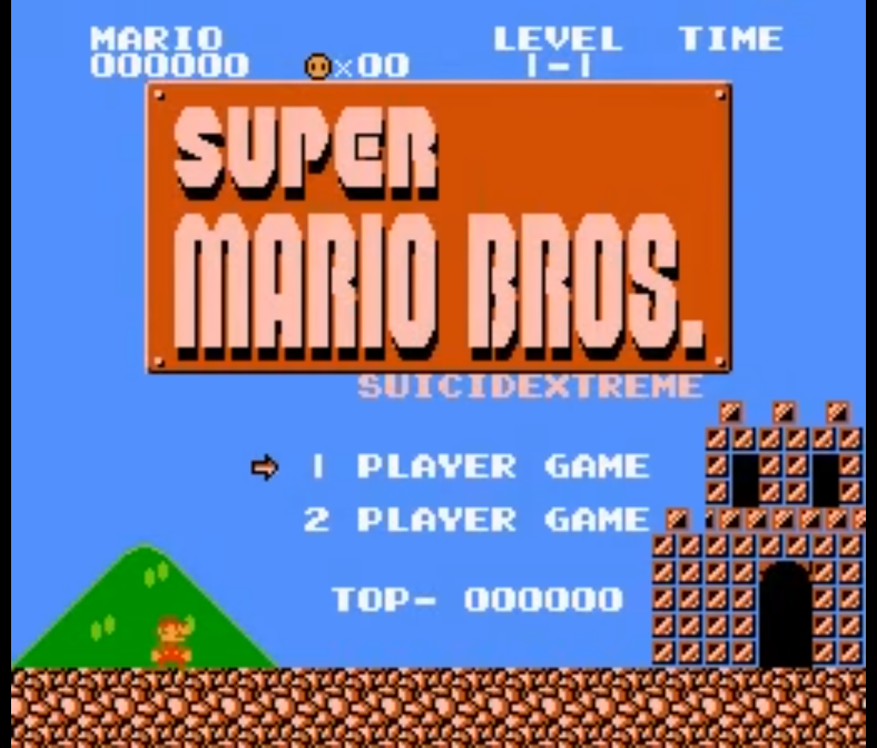 Super Mario Bros Suicide Xtreme Blank Meme Template