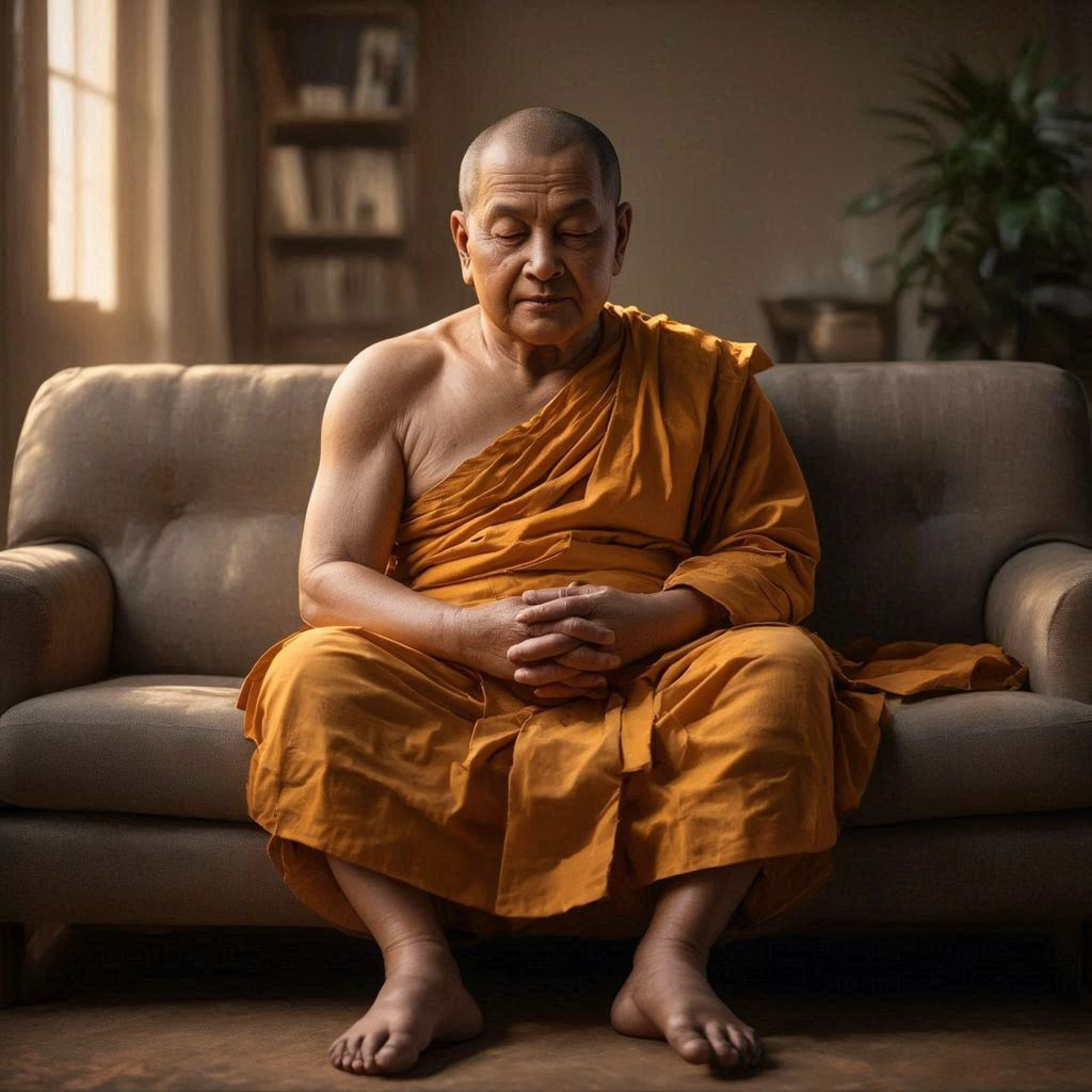 Buddha couched Blank Meme Template