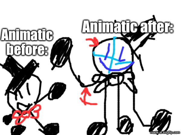 An AU for Animatic Battle based off of Finding Frankie. | Animatic after:; Animatic before: | image tagged in object shows,blank white template | made w/ Imgflip meme maker