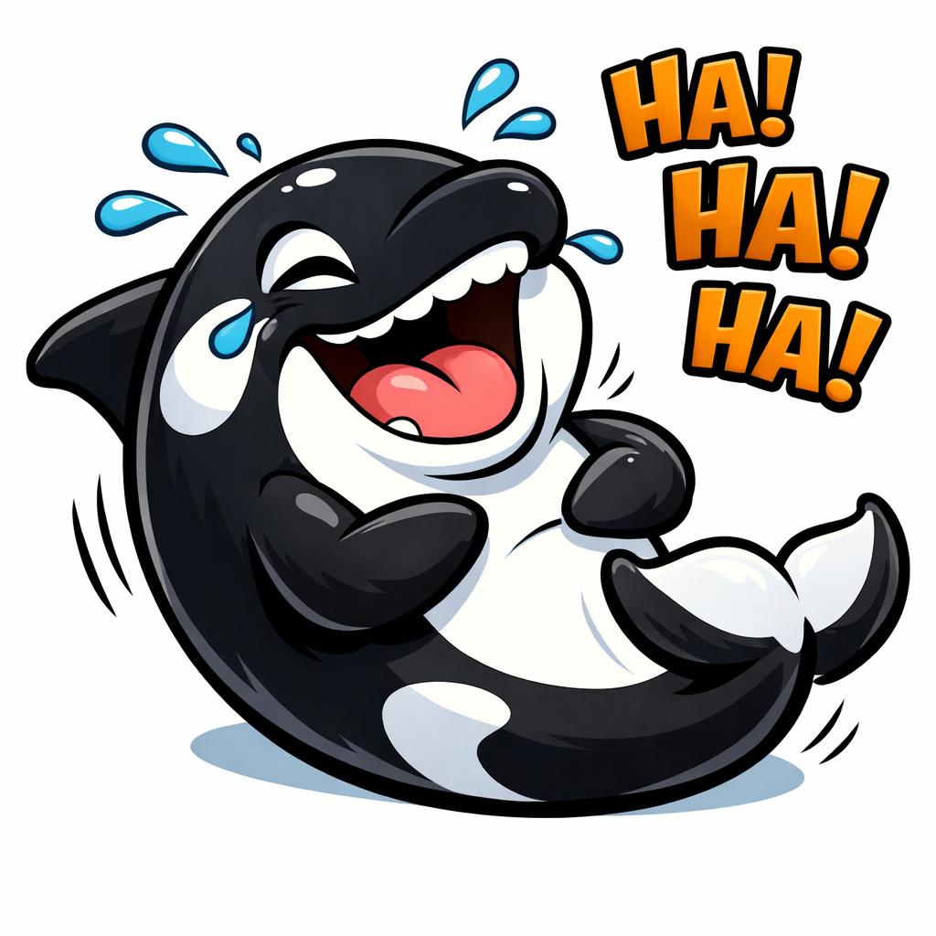 An Orca Laughing Blank Meme Template