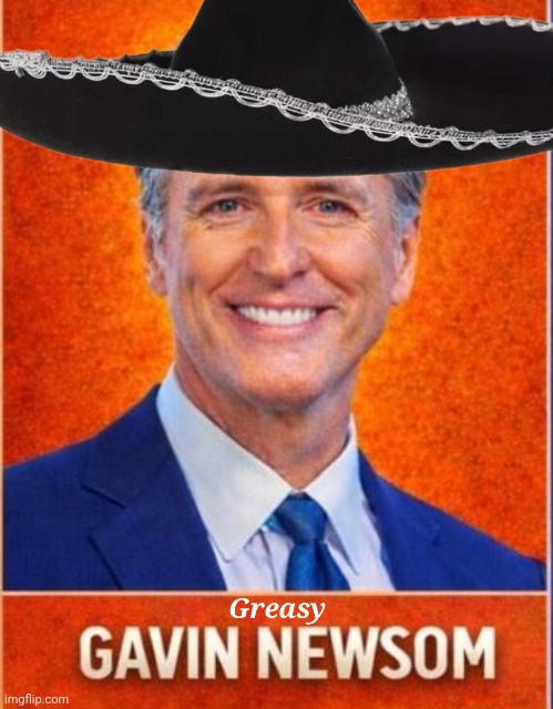 Greasy Gavin Newsom Blank Meme Template