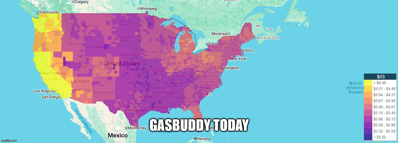 GASBUDDY TODAY | made w/ Imgflip meme maker