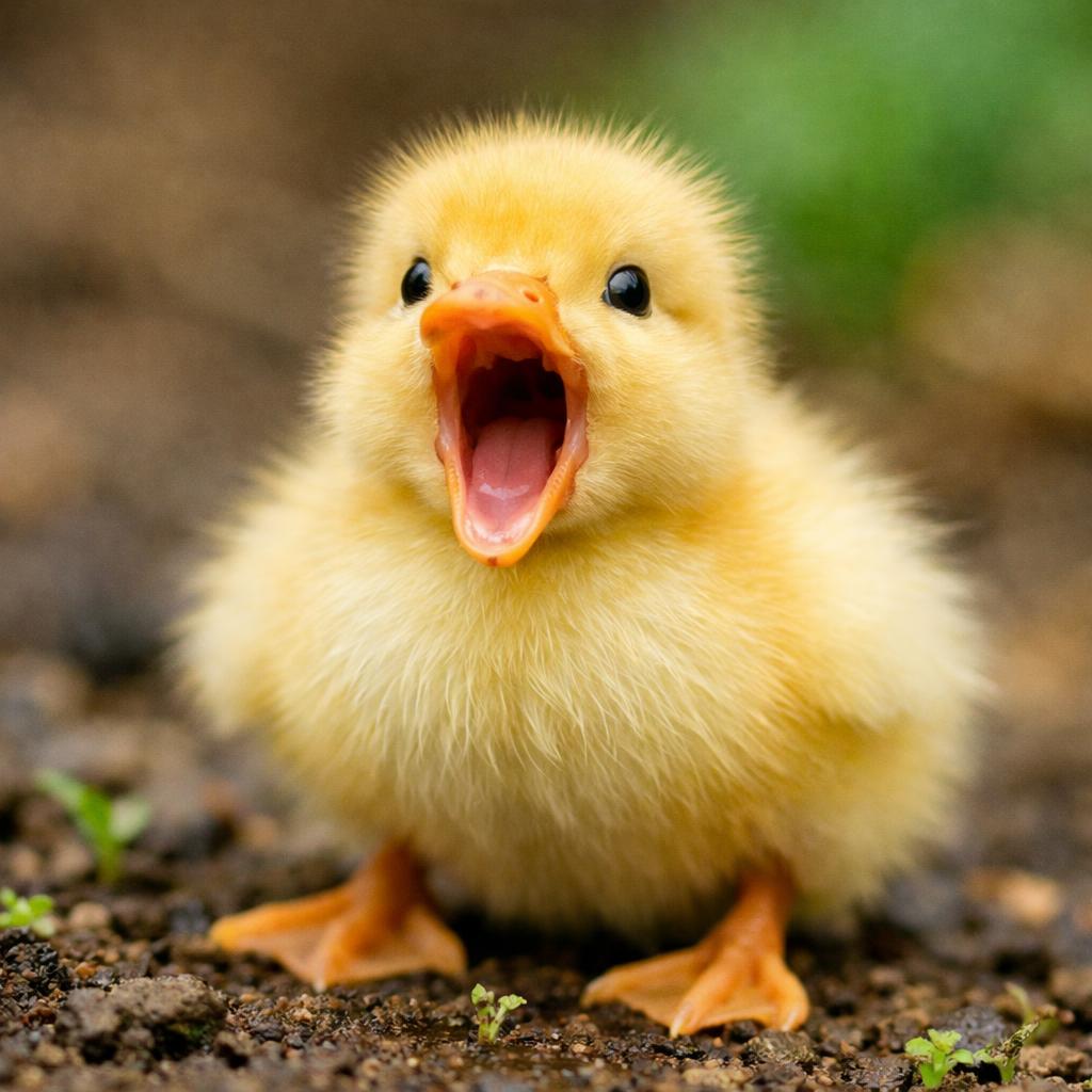 shouting duckling Blank Meme Template