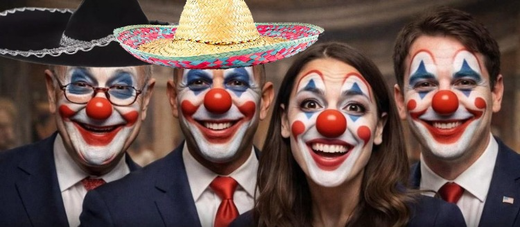 Demorhhoids Clowns Sombreros Blank Meme Template