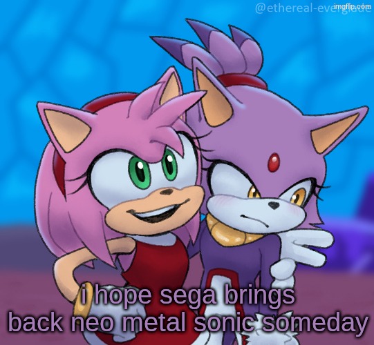 yuri central | i hope sega brings back neo metal sonic someday | image tagged in yuri central | made w/ Imgflip meme maker