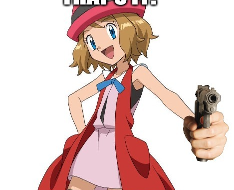 Serena gun Blank Meme Template
