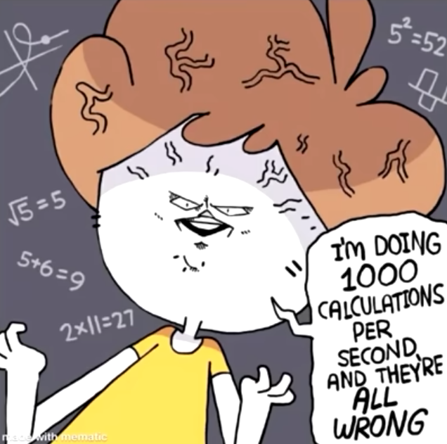 High Quality 1000 calculations per second Blank Meme Template