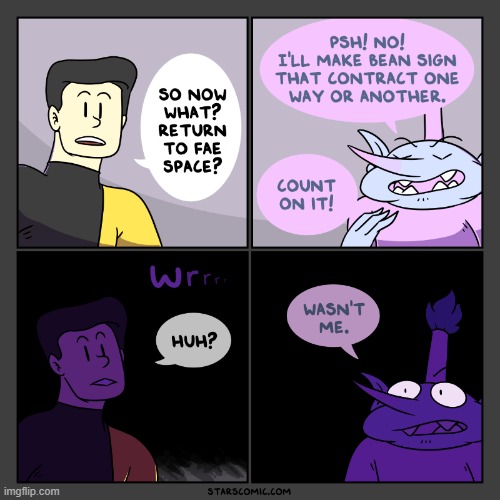 image tagged in stars,alien,bean,contract,power outage,darkness | made w/ Imgflip meme maker