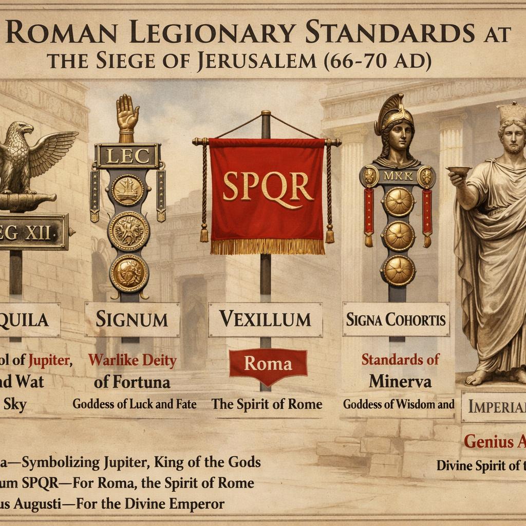 What was the Roman Legion MILITARY STANDARD symbols, flags, idol Blank Meme Template