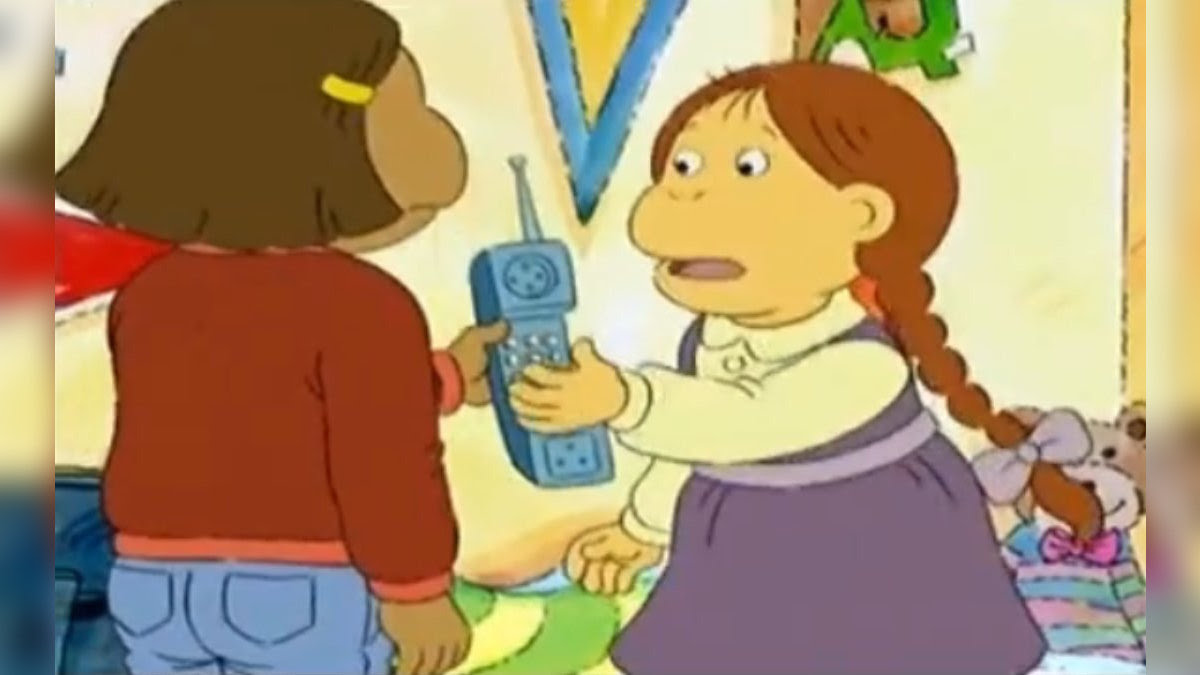 Muffy handing phone Blank Meme Template