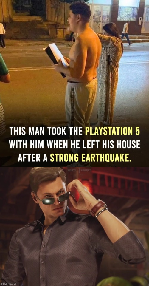 Is this normal or terrible? | image tagged in earthquake,playstation | made w/ Imgflip meme maker