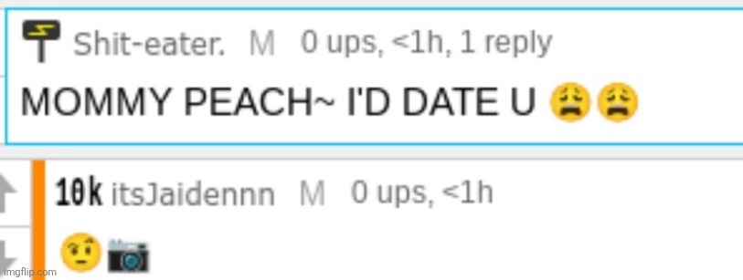 </3 | image tagged in shit-eater caught in 4k | made w/ Imgflip meme maker