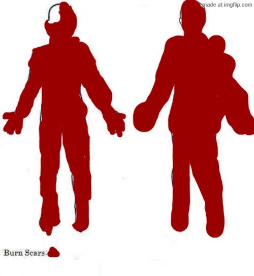 this is a much better representation for his scars | image tagged in show us your story | made w/ Imgflip meme maker