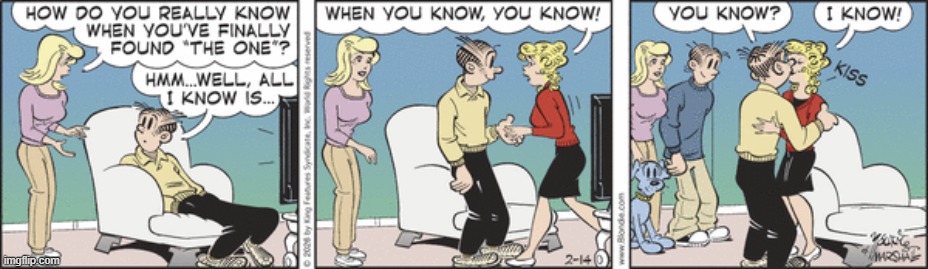 Blondie | image tagged in comics | made w/ Imgflip meme maker