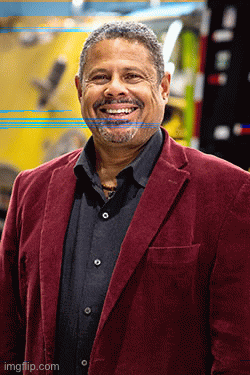 Smiling boss | image tagged in gifs,smiling boss,signature look of superiority,smug,joker,incompetence | made w/ Imgflip images-to-gif maker