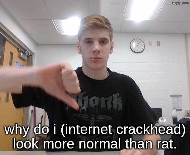 PHONK SHIRT :SKAL EMOJI: | why do i (internet crackhead) look more normal than rat. | made w/ Imgflip meme maker
