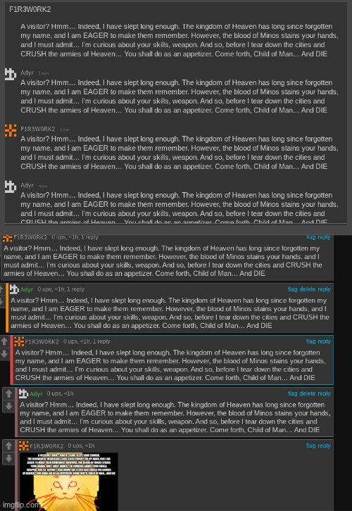 there might be a visitor | made w/ Imgflip meme maker