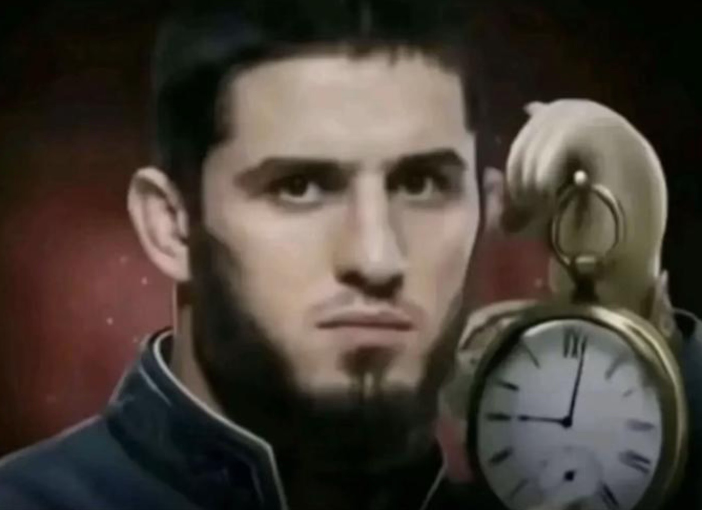 Khabib showing Time Blank Meme Template