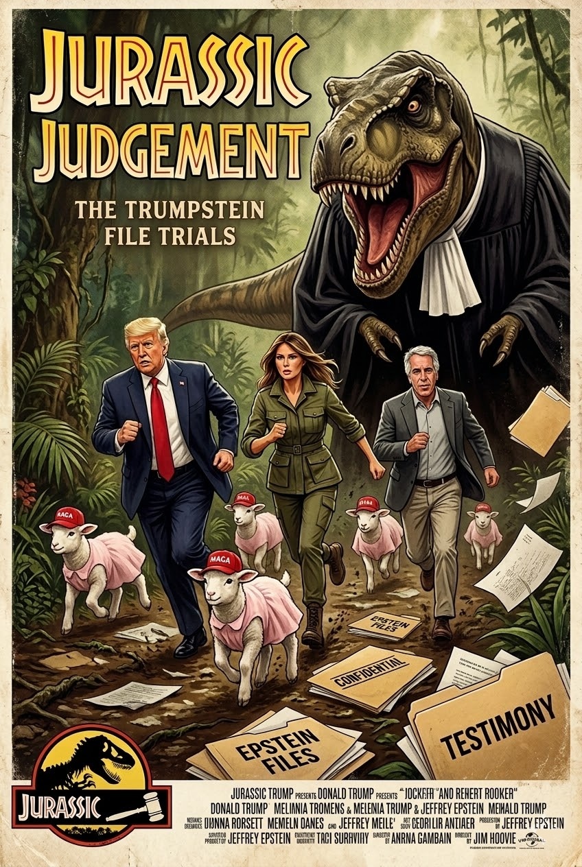 JURASSIC JUDGEMENT Blank Meme Template