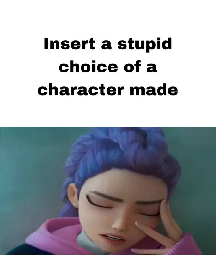 Rumi Facepalms at What? Blank Meme Template