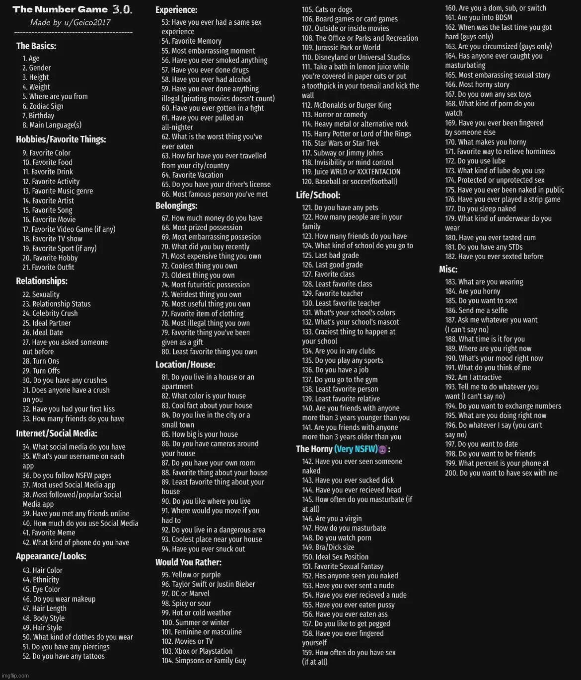 Did one that I haven't seen anyone else do | image tagged in the number game 3 | made w/ Imgflip meme maker