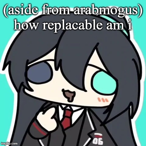 silly ahh hong lu | (aside from arabmogus) how replacable am i | image tagged in silly ahh hong lu | made w/ Imgflip meme maker