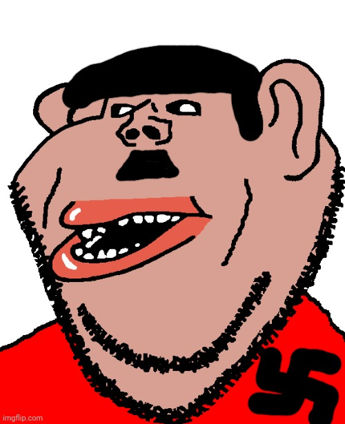 Amerimutt Hitler Blank Meme Template