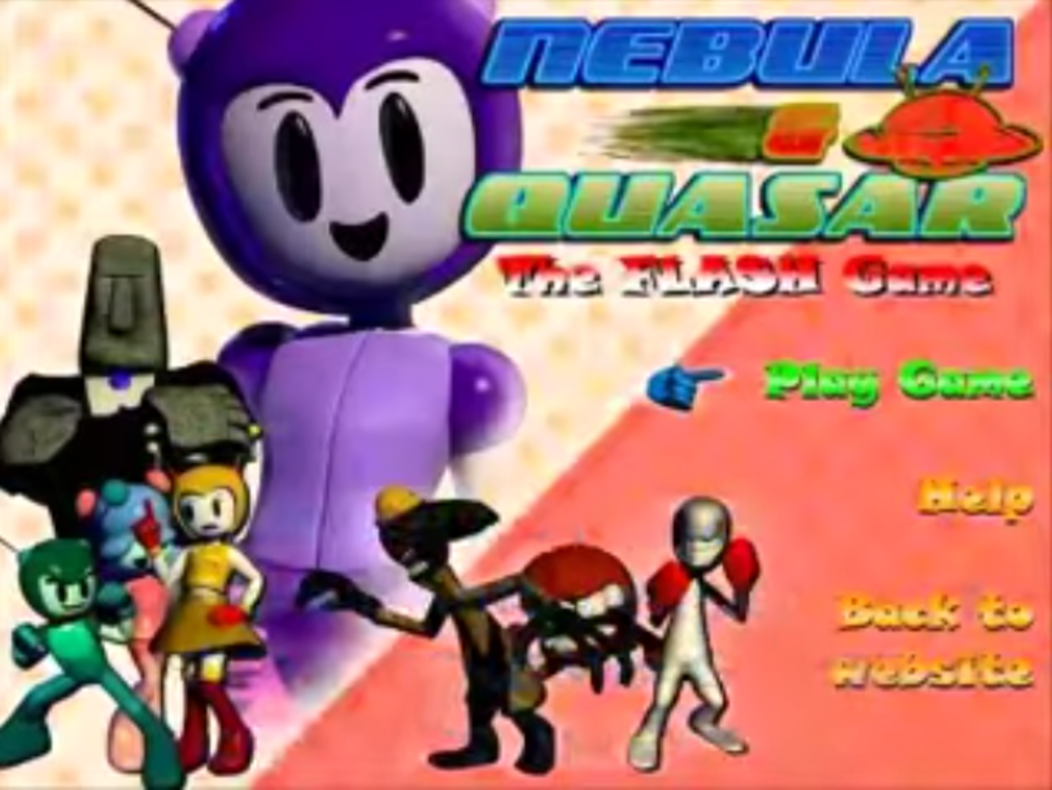 Nebula and Quasar: The Flash Game Blank Meme Template