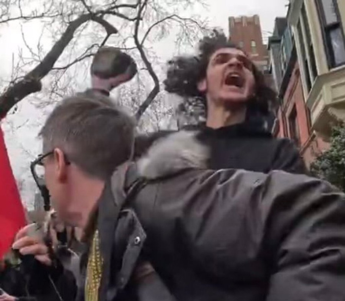 Muslim throwing bomb at Jake lang Blank Meme Template