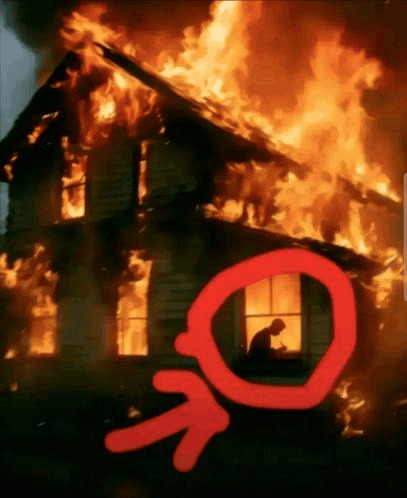 Fire Writing Blank Meme Template