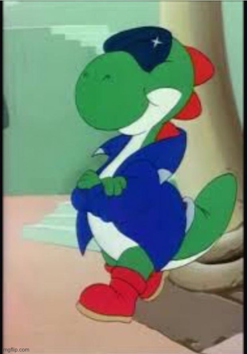 Gangster Yoshi | image tagged in gangster yoshi,yoshi | made w/ Imgflip meme maker