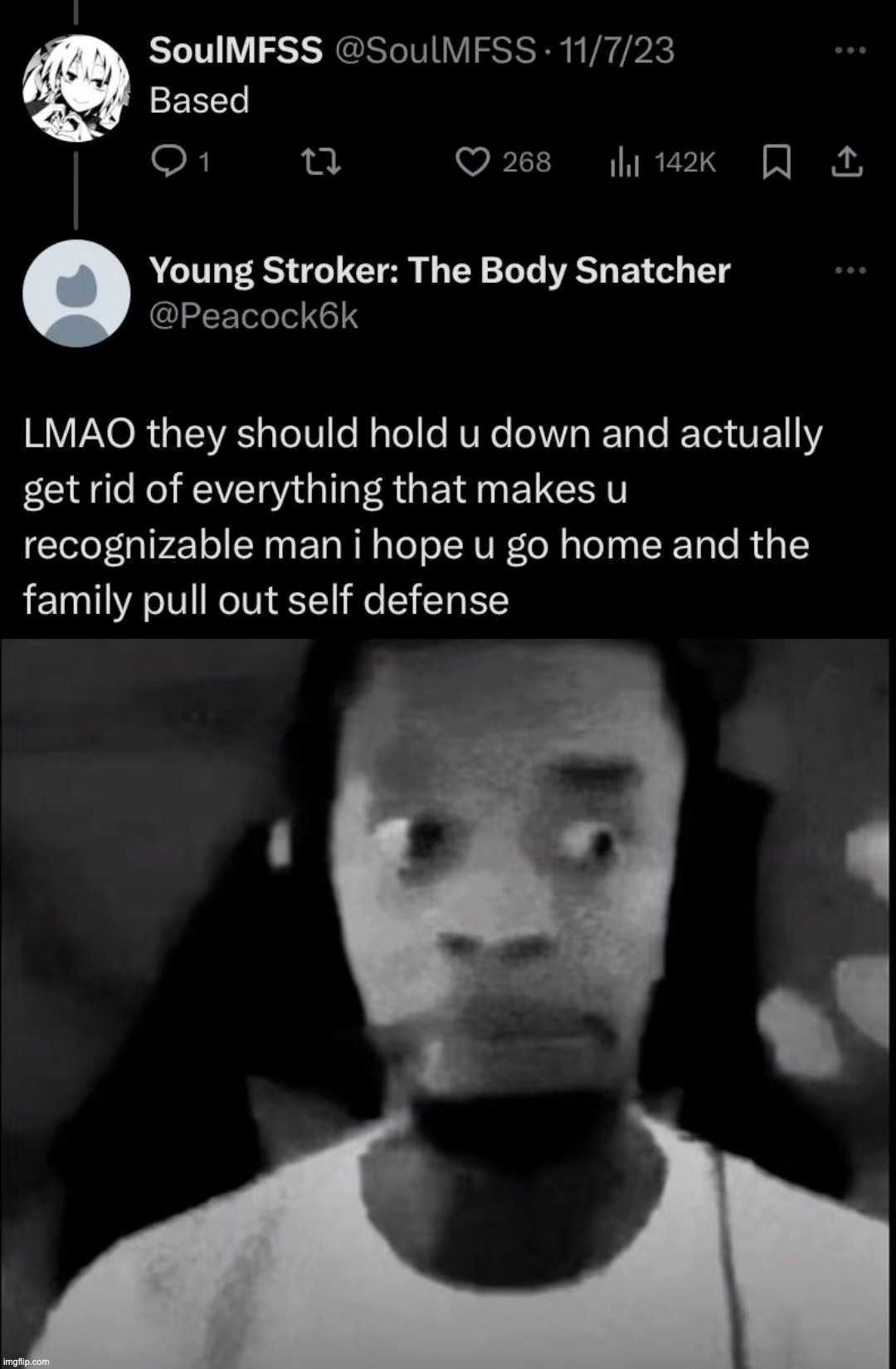 image tagged in flight reacts scared | made w/ Imgflip meme maker