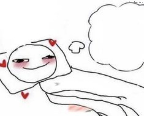 i lov rotting in my bed and thinkin g about fictional charact ers | image tagged in stickman in bed blushing | made w/ Imgflip meme maker