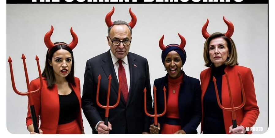 Democrat Devils Blank Meme Template