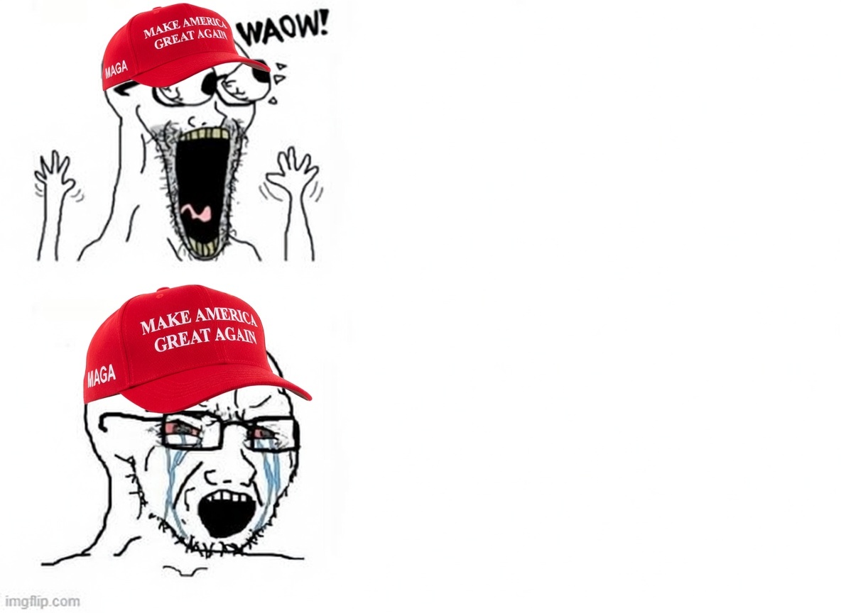 Wojak waow cry Blank Meme Template