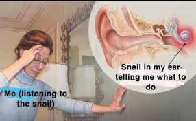 Snail in ear Blank Meme Template