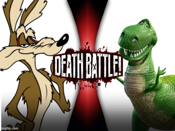 Wile E. Coyote vs. Rex (looney tunes vs. toy story) | DEATH BATTLE! | image tagged in looney tunes,toy story,death battle | made w/ Imgflip meme maker