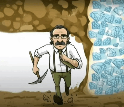 Mining Diamonds Blank Meme Template