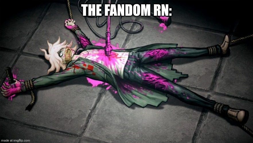 nagito | THE FANDOM RN: | image tagged in nagito | made w/ Imgflip meme maker
