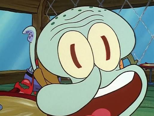 Róbalo Burbuja lanza a Calamardo Blank Meme Template