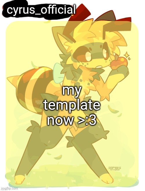 Rats beecat temp | cyrus_official; my template now >:3 | image tagged in rats beecat temp | made w/ Imgflip meme maker