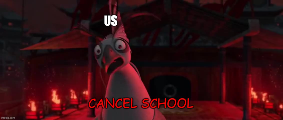 US CANCEL SCHOOL | image tagged in angry lord shen | made w/ Imgflip meme maker