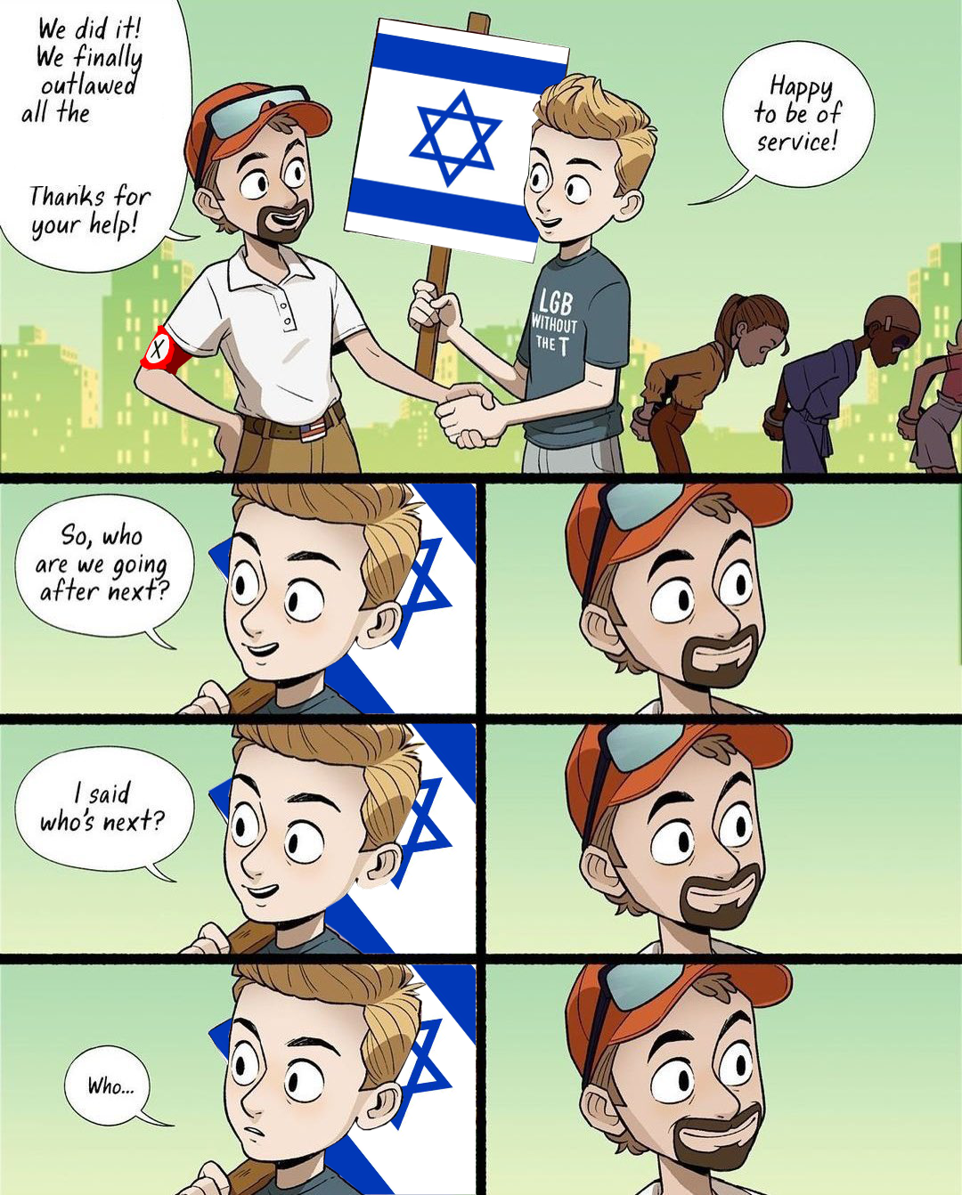 who's next zionist Blank Meme Template