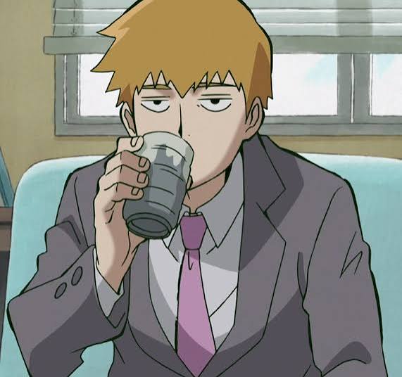 High Quality Reigen Arataka Blank Meme Template