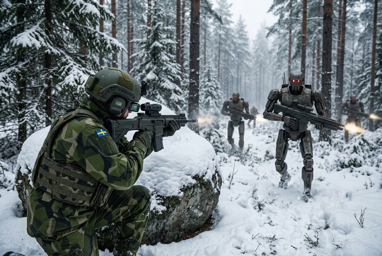 Swedish Armed Forces fights AI Blank Meme Template