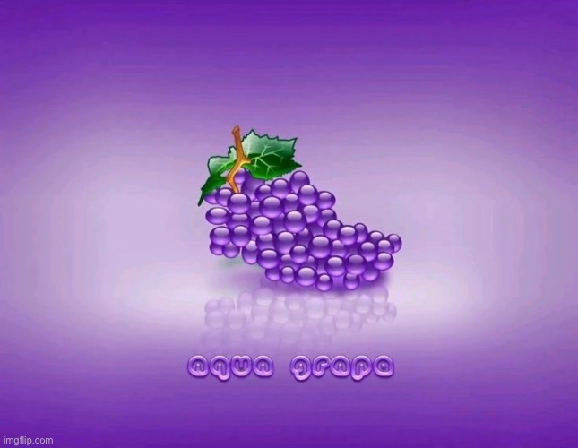 aqua grape | made w/ Imgflip meme maker