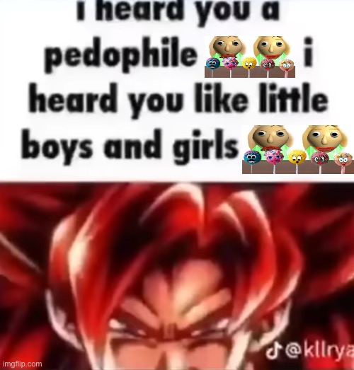 Me when PriyahCarroll | image tagged in i heard you a pedophile | made w/ Imgflip meme maker