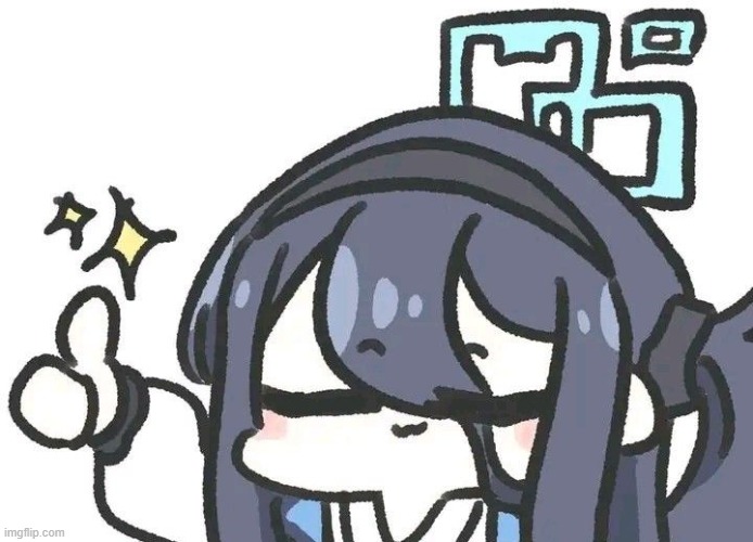 Arisu Thumbs up (Blue Archive) | image tagged in arisu thumbs up blue archive | made w/ Imgflip meme maker